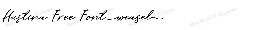 Hastina Free Font字体转换